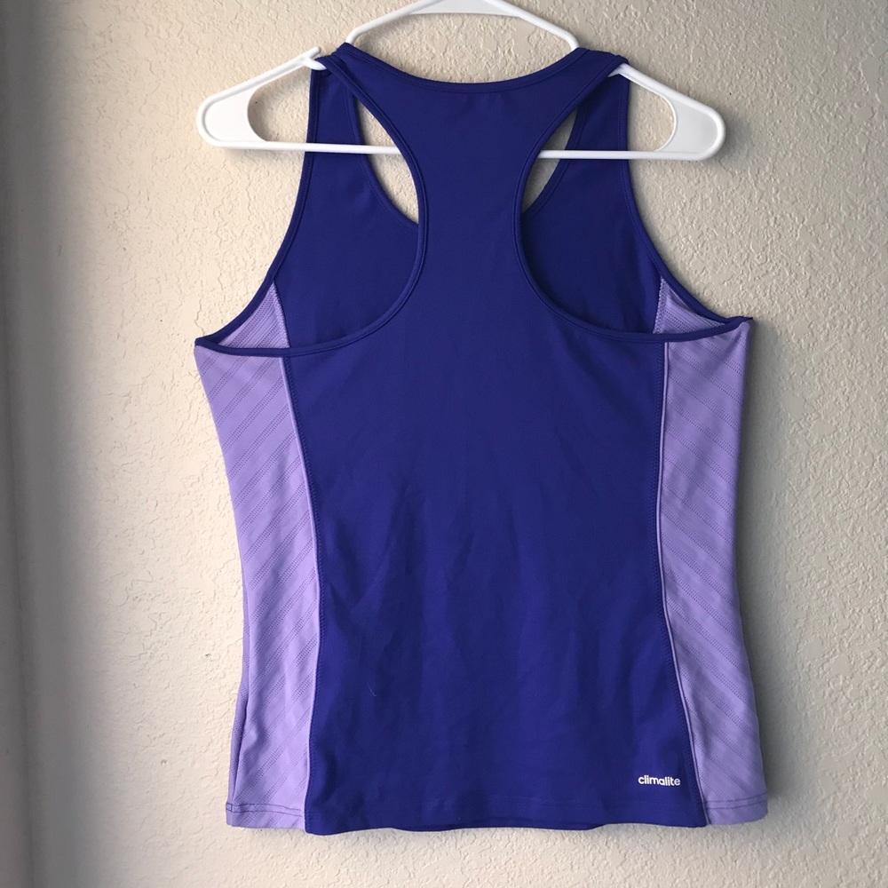 Adidas Purple Racerback Top - Picture 2 of 3